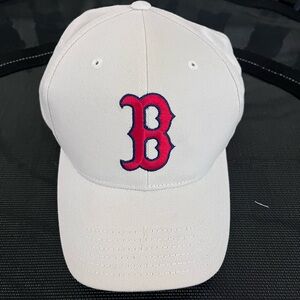White Baseball Cap Boston